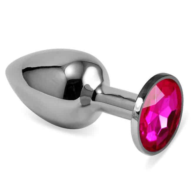 LoveToys Butt Plug S Pha Lê Hồng Bạc 3cm