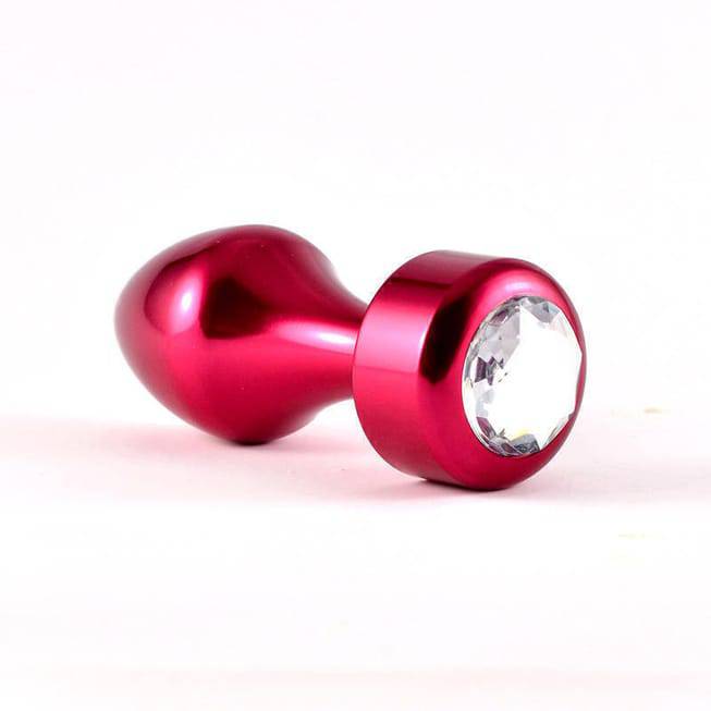 Pú Plug Nhôm Đỏ Kim Cương Trắng LoveToys Siêu Hấp Dẫn
