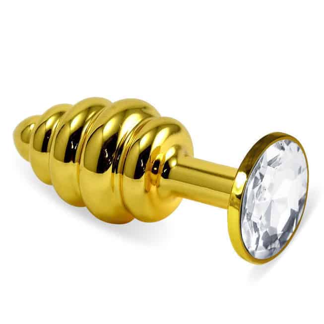 LoveToys Butt Plug Rãnh Vàng Đá Quý Hấp Dẫn