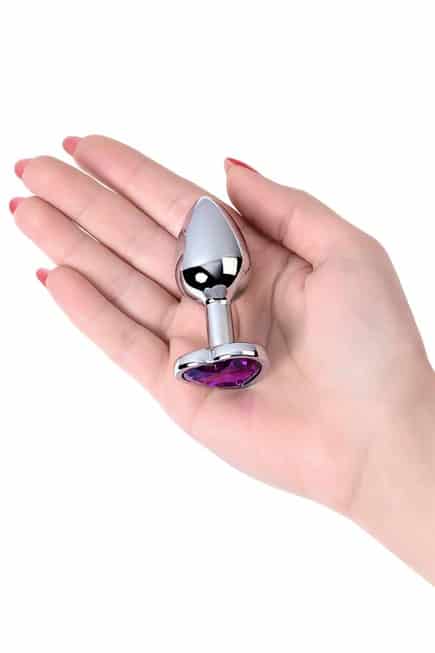 Toyfa Ametist Plug 2.7cm Beginner Kim Loại Trái Tim Sang Trọng