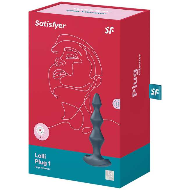 Satisfyer Lolli Plug 1 Xám Rung Mông