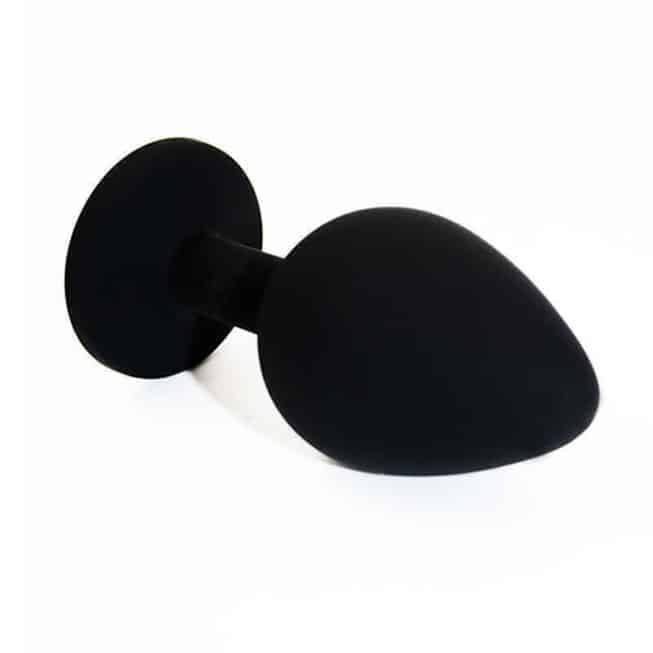 Kanikule Crystal Plug Đít Đen M 7cm Silicone Đẳng Cấp