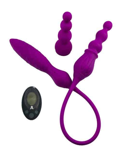 Adrien Lastic 2X Rung Đôi Tím Điều Khóa Từ Xa 58cm