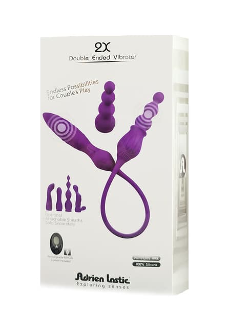 Adrien Lastic 2X Rung Đôi Tím Điều Khóa Từ Xa 58cm