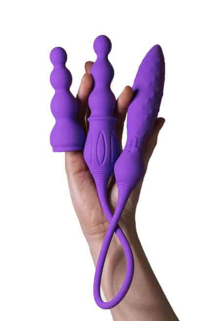 Adrien Lastic 2X Rung Đôi Tím Điều Khóa Từ Xa 58cm