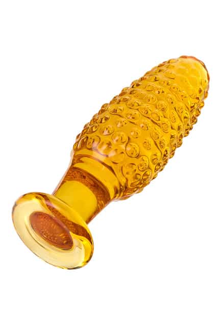 Sexus Glass Plug Vàng Gợn Sóng 4cm Hậu Môn Sang Trọng Đẳng Cấp