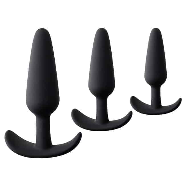 Toyfa Popo Eridani set butt plug đen 3 kích