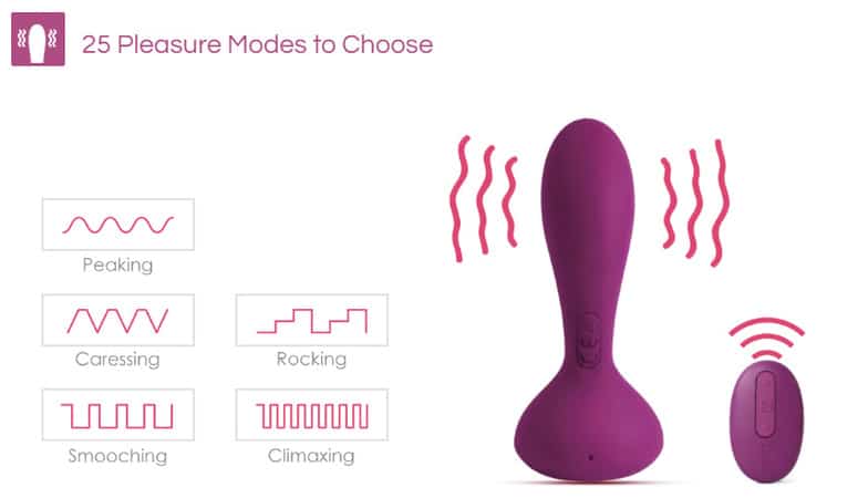 Svakom Julie Plug Tím Rung App Mạnh