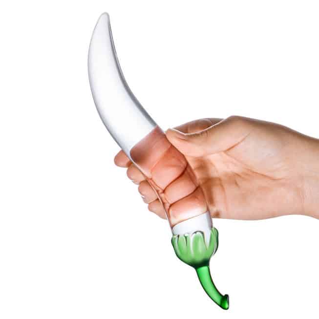 Ớt Kính Glas 18cm Trong Gợi Cảm Điểm G Cháy Bỏng