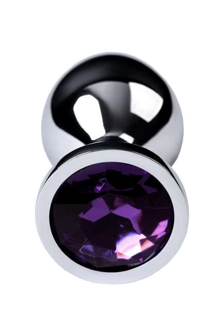 Toyfa Anal Plug Bạc Crystal Ametist Sang Trọng Lấp Lánh