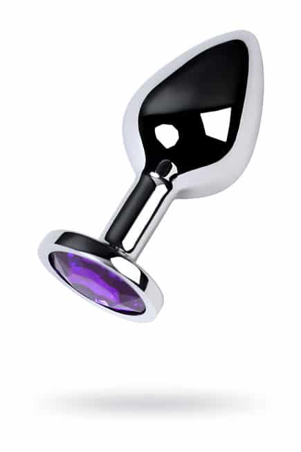 Toyfa Anal Plug Bạc Crystal Ametist Sang Trọng Lấp Lánh