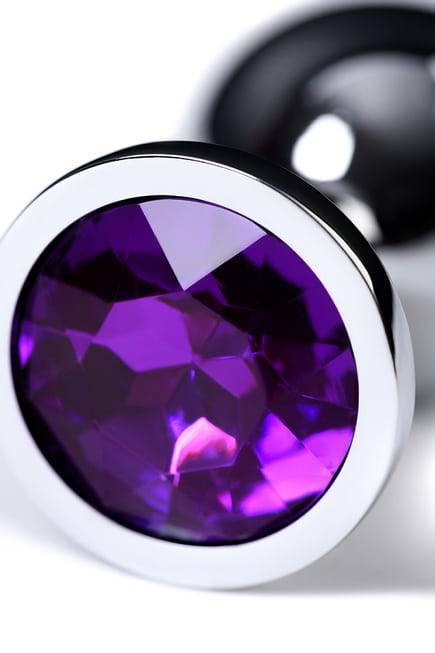 Toyfa Anal Plug Bạc Crystal Ametist Sang Trọng Lấp Lánh