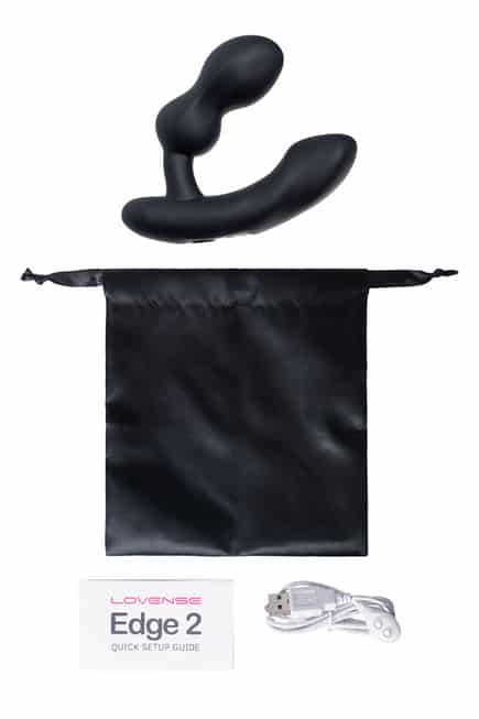 Lovense Edge 2 Prostate Massager Đen App Điều Khiển