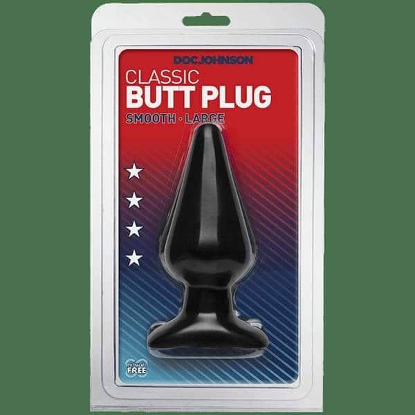 Doc Johnson Smooth L Đen Ống Thử 5.7cm Mịn Màng