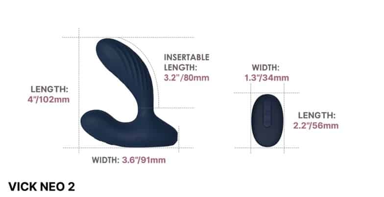 Svakom Vick Neo 2 Xanh Prostate Rung Nóng Cao Cấp