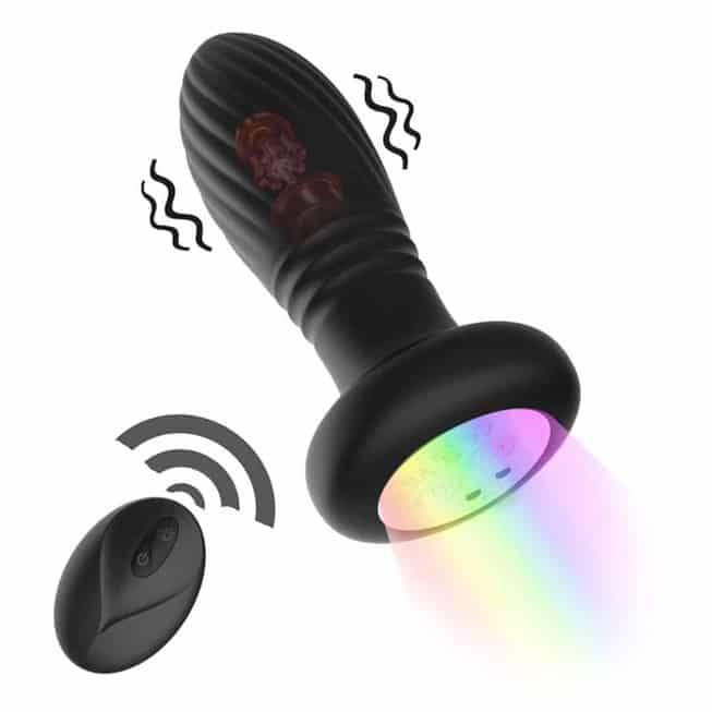 Secwell SW3023 LED Plug Remote Đen Vi Tím Kích Thích Mạnh