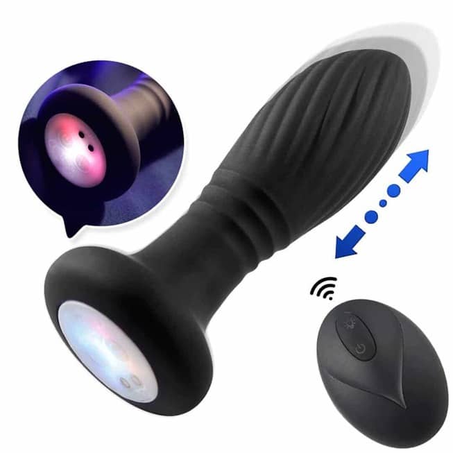 Secwell SW3023 LED Plug Remote Đen Vi Tím Kích Thích Mạnh