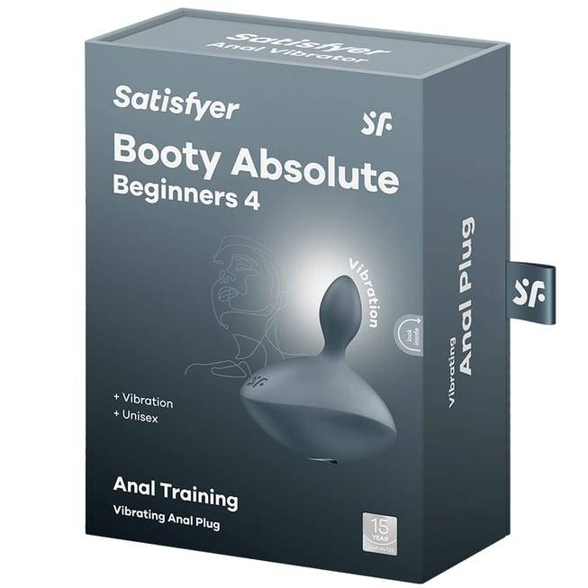 Satisfyer Booty Plug Rung Xoáy Beginner Xám Siêu Mới
