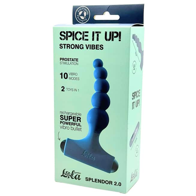 Lola Spice Anal Beads Vibrating Turquoise