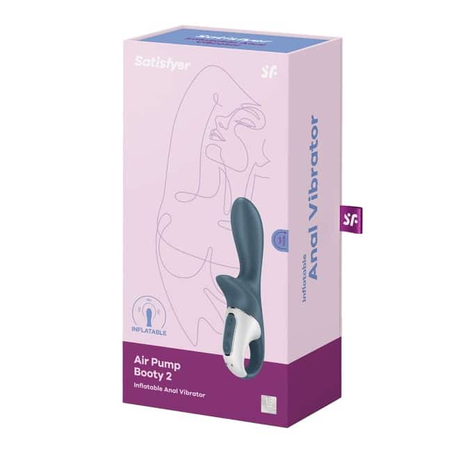 Satisfyer Air Pump Booty 2 Xám Mở Rộng