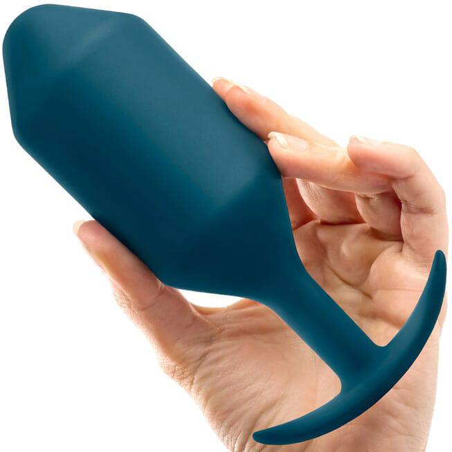 b-Vibe Snug Plug 6 Xanh 5.6cm Nặng Trọng Lực Thoải