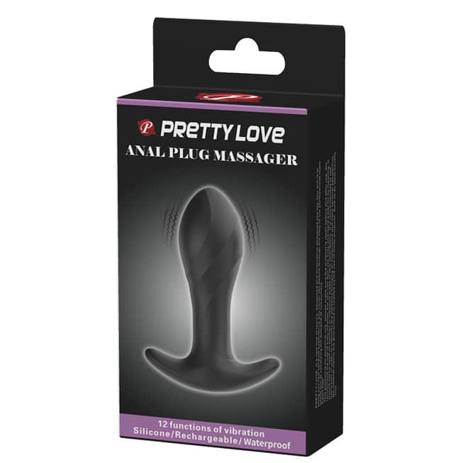 Pretty Love Plug Rung Đen Siêu Mạnh 11cm An Toàn Thú Vị