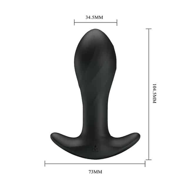 Pretty Love Plug Rung Đen Siêu Mạnh 11cm An Toàn Thú Vị