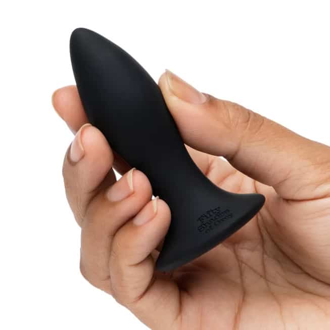 Fifty Shades Plug Rung Đít Đen 11.5cm Mềm Mịn