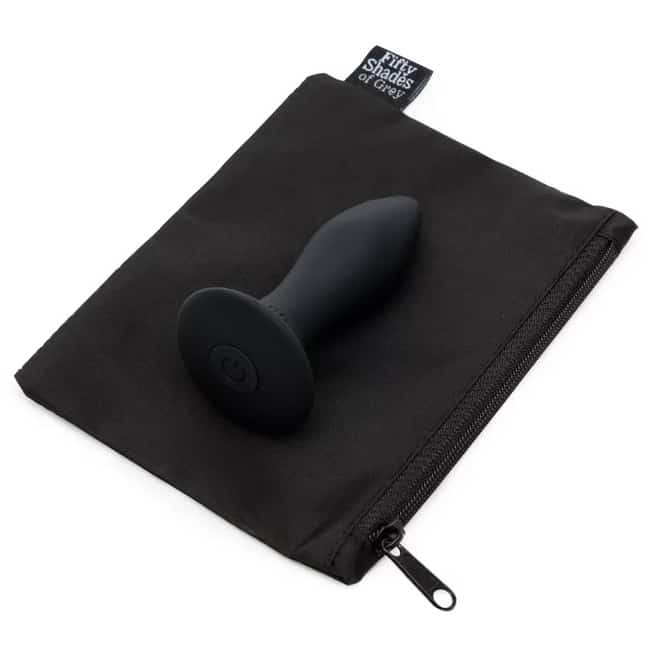 Fifty Shades Plug Rung Đít Đen 11.5cm Mềm Mịn