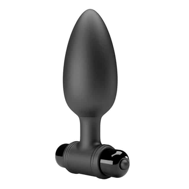 Pretty Love Vibra Butt Plug II đen silicone rung