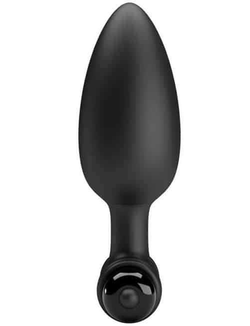 Pretty Love Vibra Butt Plug II đen silicone rung