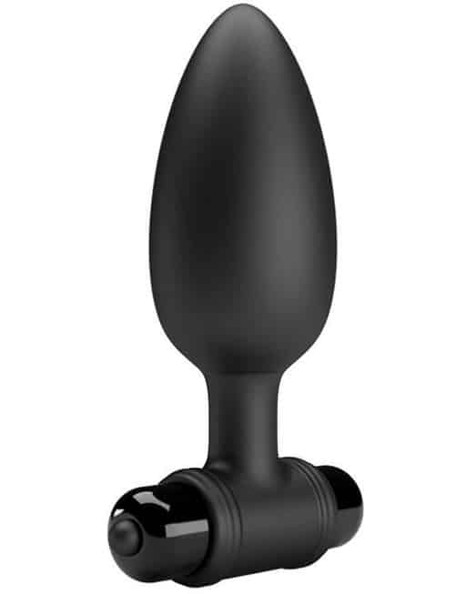Pretty Love Vibra butt plug II đen silicone rung mượt nâng tầm