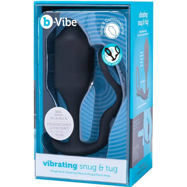 b-Vibe Snug Tug XL Plug Rung Vòng Đen Khoái Lạc Đỉnh