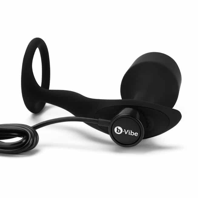 b-Vibe Snug Tug XL Plug Rung Vòng Đen Khoái Lạc Đỉnh