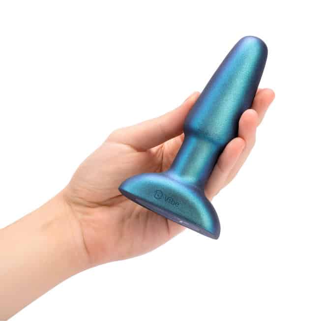 b-Vibe Rimming 2 Xanh Limi 4cm Rung Rimming Độc Đáo