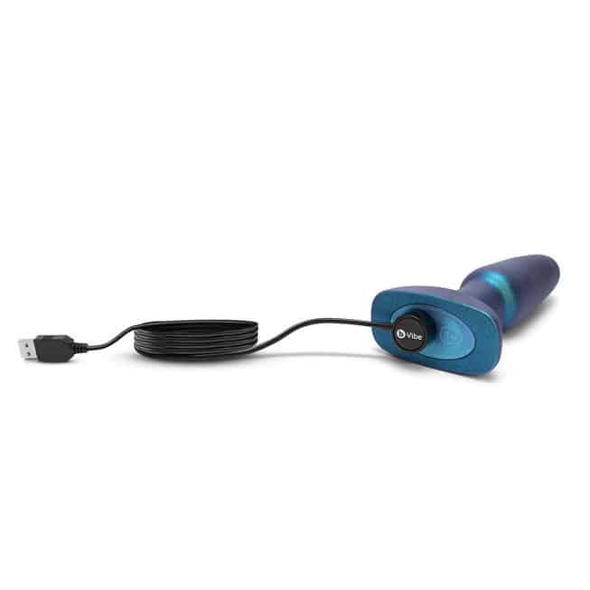 b-Vibe Rimming 2 Xanh Limi 4cm Rung Rimming Độc Đáo