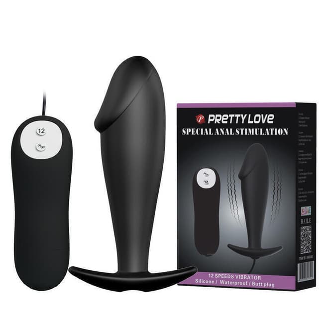 Pretty Love Plug Đen Rung Từ Xa Hậu Môn Thỏa Mãn