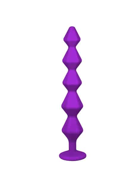 Anal chain Lola tím crystal 16cm silicone gợi cảm