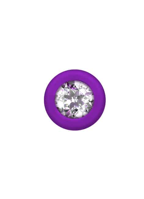 Anal chain Lola tím crystal 16cm silicone gợi cảm