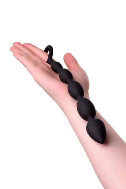 Chuỗi Hậu Môn Toyfa M Đen 27cm Silicone Tăng Dần Sướng