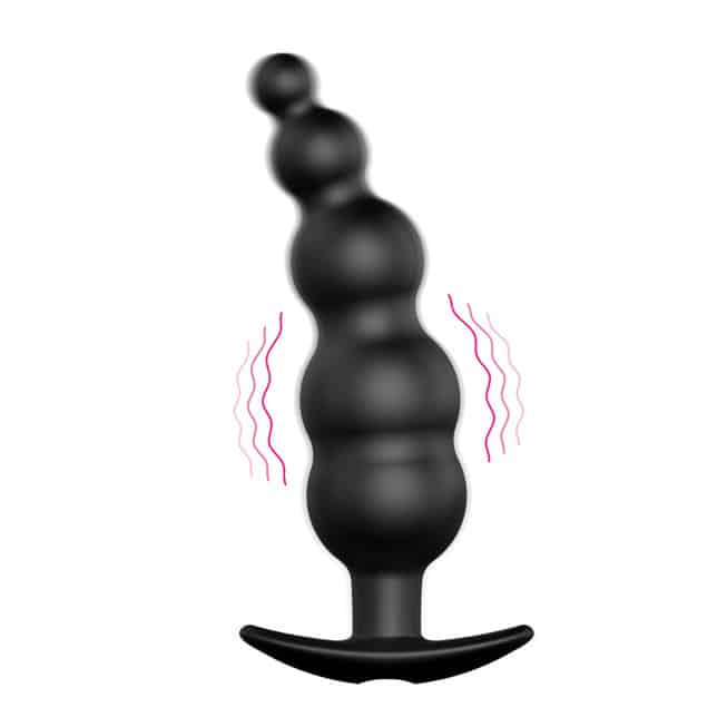 Anal Elochka Pretty Love 12cm Remote Đen Vibro
