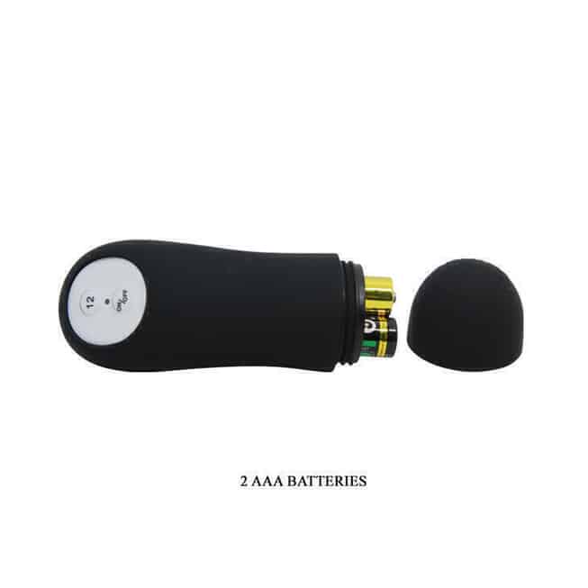 Anal Elochka Pretty Love 12cm Remote Đen Vibro