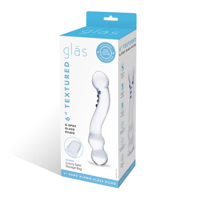 Glas Curved G-Spot Thủy Tinh 15cm Trong Kích Thích Điên Rồ