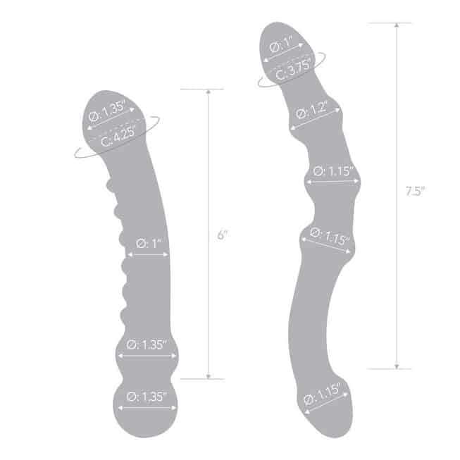Bộ 2 Đồ Chơi Glas Đôi 15-19cm Hồng Trong