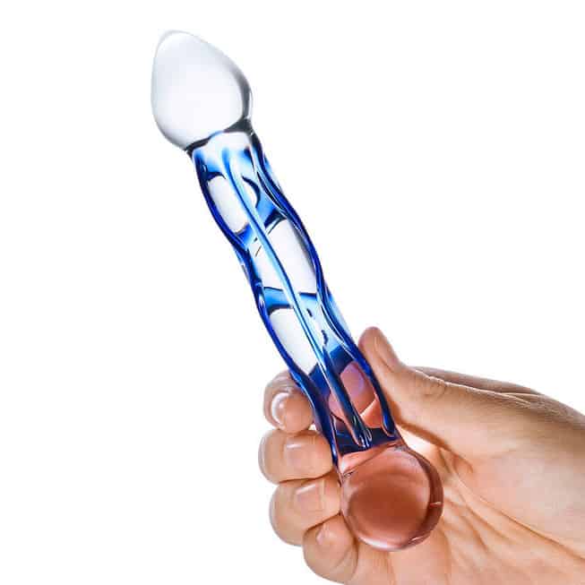 Stimulator Xanh 17cm Gợn Sóng Kích Thích Mãnh Liệt