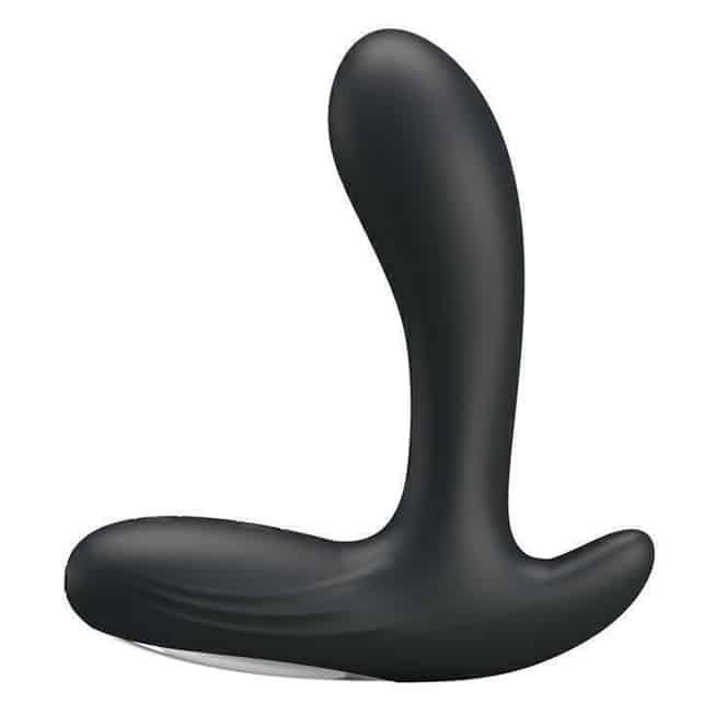 Vibro prostate Pretty Love Backie đen silicone 10cm mạnh