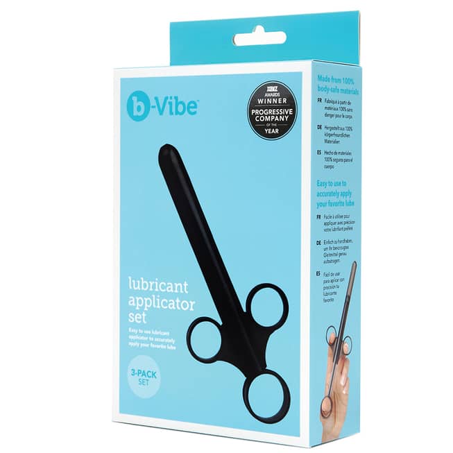 b-Vibe Bộ 3 Ống Bôi Trơn Đen Chính Xác