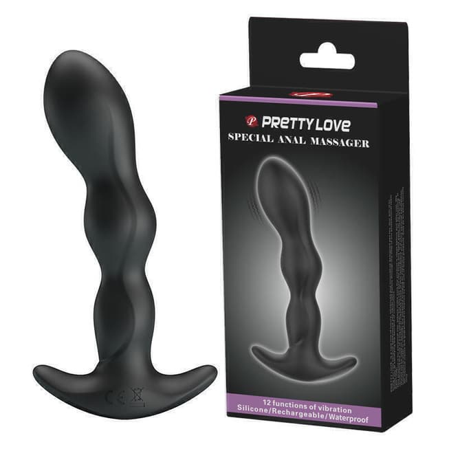 Baile PrettyLove Anal Massager Rung Dài Đen Siêu Đặc Biệt