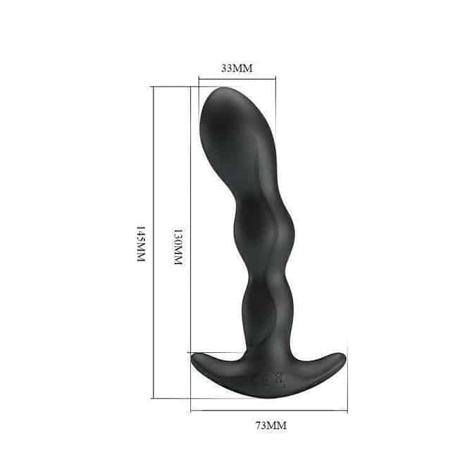 Baile PrettyLove Anal Massager Rung Dài Đen Siêu Đặc Biệt