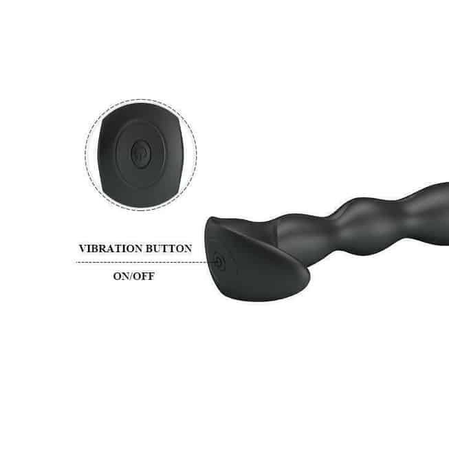 Baile PrettyLove Anal Massager Rung Dài Đen Siêu Đặc Biệt